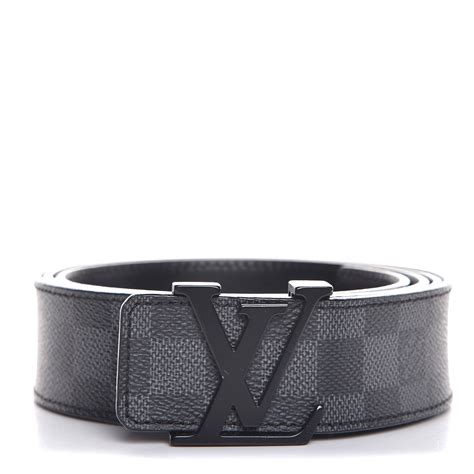 louis vuitton damier graphite initiales belt|louis vuitton white checkered belt.